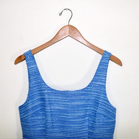 J.Crew Blue Mini Sheath Dress in Sequin Tweed - Picture 4 of 8